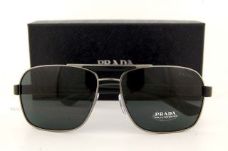 Brand New Prada Sunglasses 55O 55OS 1BO 1A1 BLACK GRAY LENSES for Men