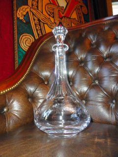 Christofle Crystal Decanter fluted pristine condition with tags