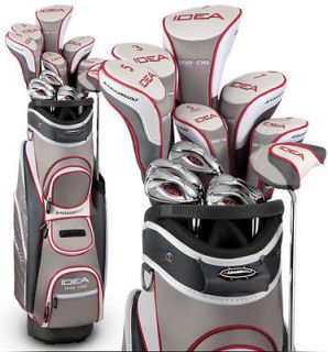 NEW ADAMS GOLF WOMENS IDEA A12 OS COMPLETE GOLF SET LADIES STERLING
