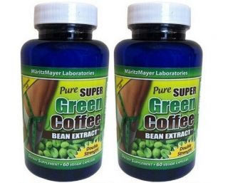 IN STOCK PURE GREEN COFFEE BEAN EXTRACT 2 BOTTLES CHLOROGENIC ACID 