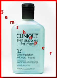 Clinique Skin Supplies for Men Scruffing Lotion 3.5 Full Size Brand 