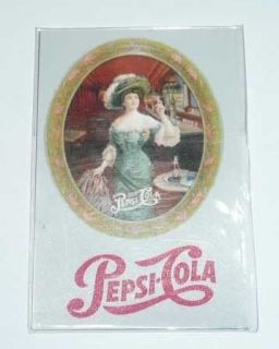FRIDGE MAGNET Vintage PEPSI Cola Drink Lady in old bar