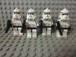 Lego Star Wars Minifigure Figures 4x Clone Trooper Phase 2 Episode 3 