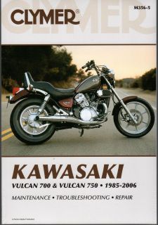1985 2006 CLYMER KAWASAKI MOTORCYCLE VULCAN 700 & 750 SERVICE MANUAL 