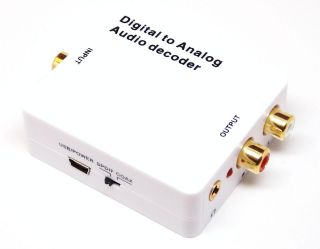   Coaxial Digital to Analog L/R Audio Decoder & Converter 3.5mm Jack
