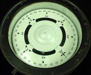 The Lionel Corp 1943 US Navy BU Ships Dry Compass Nautical WW2 Large 