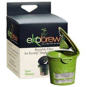   Coffee K Cup Pod Reusable Filter Keurig Brewer Brown or Green