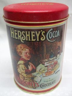Adorable 1989 Hersheys Cocoa Tin w/Crying Child