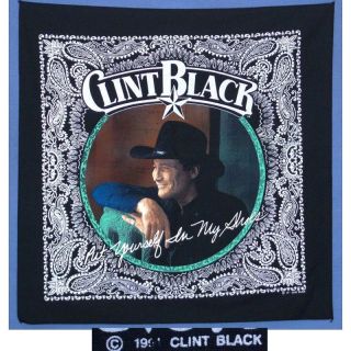 CLINT BLACK PUT YOURSELF IN MY SHOES PIC BANDANA NEW