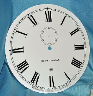 Seth Thomas # 2 Regulator Clock Dial, Roman, Old Style