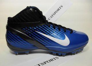 New Mens Nike Air Zoom Alpha Talon TD Football Cleats Black & Blue