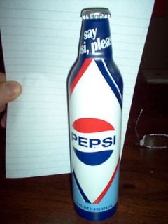 Collectible Pepsi Bottle, Aluminum, Unopened, Limited