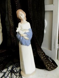 Nadal of Spain~Young Girl with Lamb Figurine~Amazi​ng Details~Signed