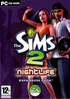 NEW THE SIMS 2 II NIGHTLIFE EXPANSION PACK FOR PC XP/VISTA SEALED NEW