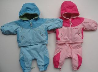 Columbia Baby Girls 2 Piece Snow Suit Size 6 month Jacket/Coat & Pants 