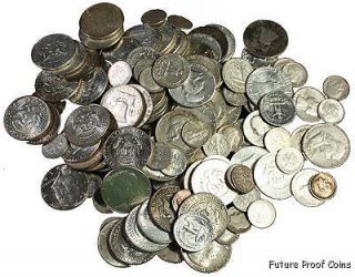 Ounces US 90% Silver Coins   Halves, Quarters, & Dimes Good Junk 