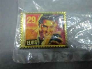 1992 Elvis Presley Lapel Pin Featuring The 29 Cent Stamp Design