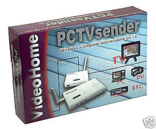 PCTV Sender Computer PC VGA to TV Video Audio Wireless Scan Converter 