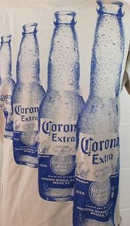 NEW Brown Vintage Look Corona Extra T Shirt Tshirt Bottles Size XL 