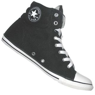Converse CT Padded Collar Slim Mid Canvas Trainers Black/White Womens 