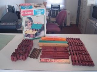 1978 Lincoln Log Set 117 Pieces And Original Box Made In USA