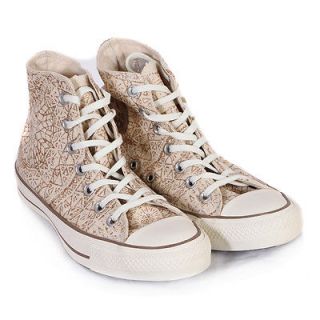CONVERSE WOMENS CHUCK TAYLOR ALL STAR GEO SPARKLE NATURAL / CHAMPAGNE 
