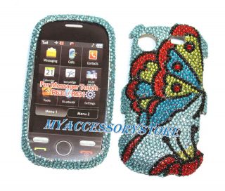   Messager Touch R631c Butterfly Diamond Crystal Bling Phone Case Cover