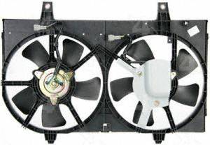   75306 Radiator And Condenser Fan Assembly (Fits: Nissan Maxima