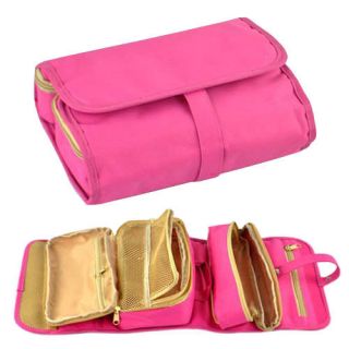 Pink Hanging Travel Toiletry Cosmetic Makeup Hand Case Bag Organizer 
