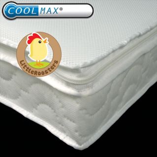 Pocket Sprung Cot Mattress with CoolMax 140 x 70