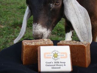 Homemade/Handmade Soap  Goats Milk  OATMEAL HONEY ALMOND  Wonderful 