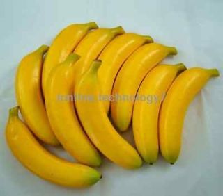 10pcs Large Bananas Decorative Plastic Artificial Fruit house kitchen 