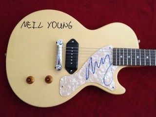 NEIL YOUNG SIGNED EPIPHONE GUITAR CSNY CRAZY HORSE PROOF