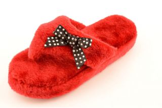 Corkys Pajama II House Slippers Flip Flops Red