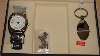 Cote d Azur Mens Quartz Wrist Watch and Matching Key Chain, excellent 
