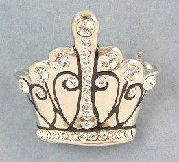 Princess Beauty Pageant Queen Supreme Crown Tiara Lapel Pin REg: 19.00