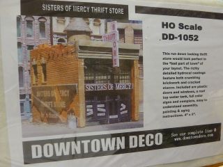 Downtown Deco HO #DD1052 Sister of Mercy Thrift Store (plaster kit) 4 