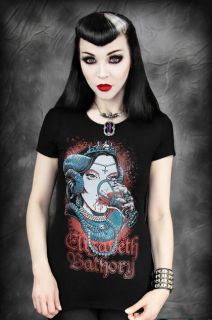 Restyle Countess Elizabeth Bathory T Shirt Top Gothic Serial Killer
