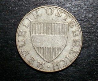 AUSTRIA 10 SCHILLING 1958 VF SILVER COIN