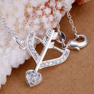   silver crystal Anchor pendant necklace jewelry FOR XMAS GIFT XN65