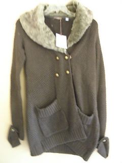 NWOT Cullen wool brown fur collar jacket Nieman Marcus,  