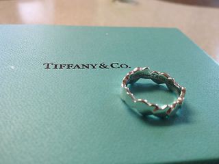 TIFFANY & CO. 925 STERLING CROWN HEARTS RING BY PALOMA PICASSO