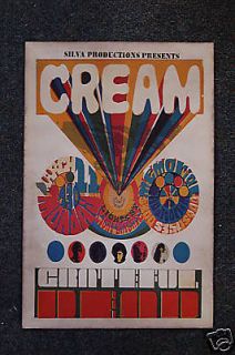 Cream Tour Poster Sacramento Memoril 1968 Grateful Dead