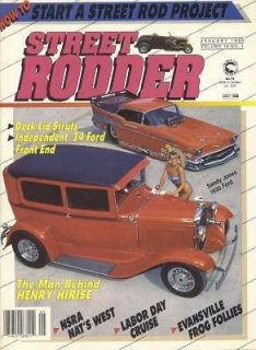 STREET RODDER ~ JANUARY 1989 ~ HOW TO START A STREET ROD PROJECT