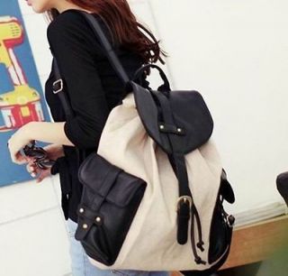tote women travel Shoulder school bag casual Rucksack Canvas cute 