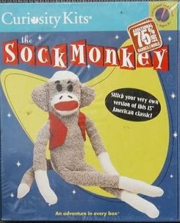 Curiosity Kits The Sock Monkey Stitch your own (NEW) (9781583430286 