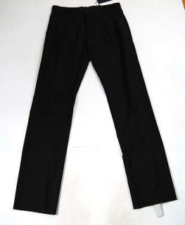 THE VIRIDI ANNE Black Cotton Dress Pants 4 NWT Japan