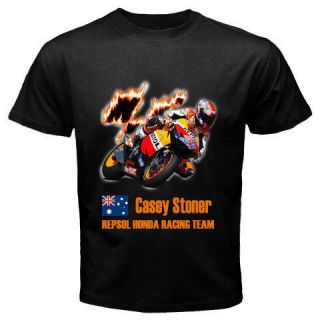 CASEY STONER Repsol Honda Moto GP Black T shirt S 2XL