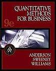 Quantitative Methods for Business by David R. Anderson, Thomas A 