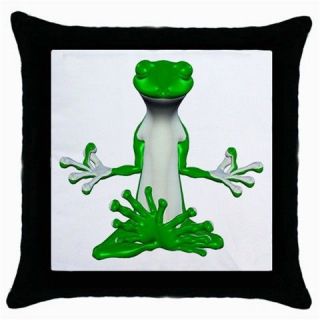 NEW SET OF 2 GREEN GECKO MEDITATION PILLOW CASE CUSHION COVERS LOUNGE 